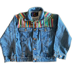 Vintage Steel Girls Colorful Detail Jean Jacket Girls' Small
